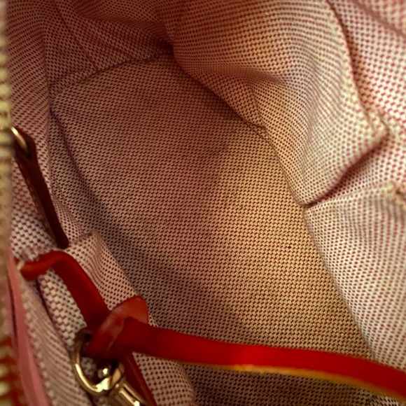 Red Dooney & Bourke Leather & Canvas Signature Bag - Picture 11 of 11